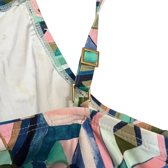 La Blanca Women's Riviera Keyhole Tankini Swim Top Size Multi Size 6 - Picture 6 of 11